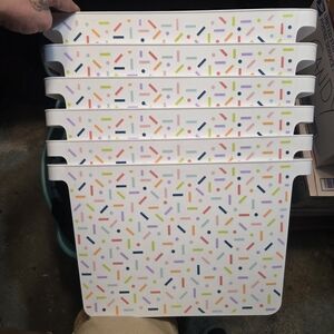 Colorful Patterned Storage Bins